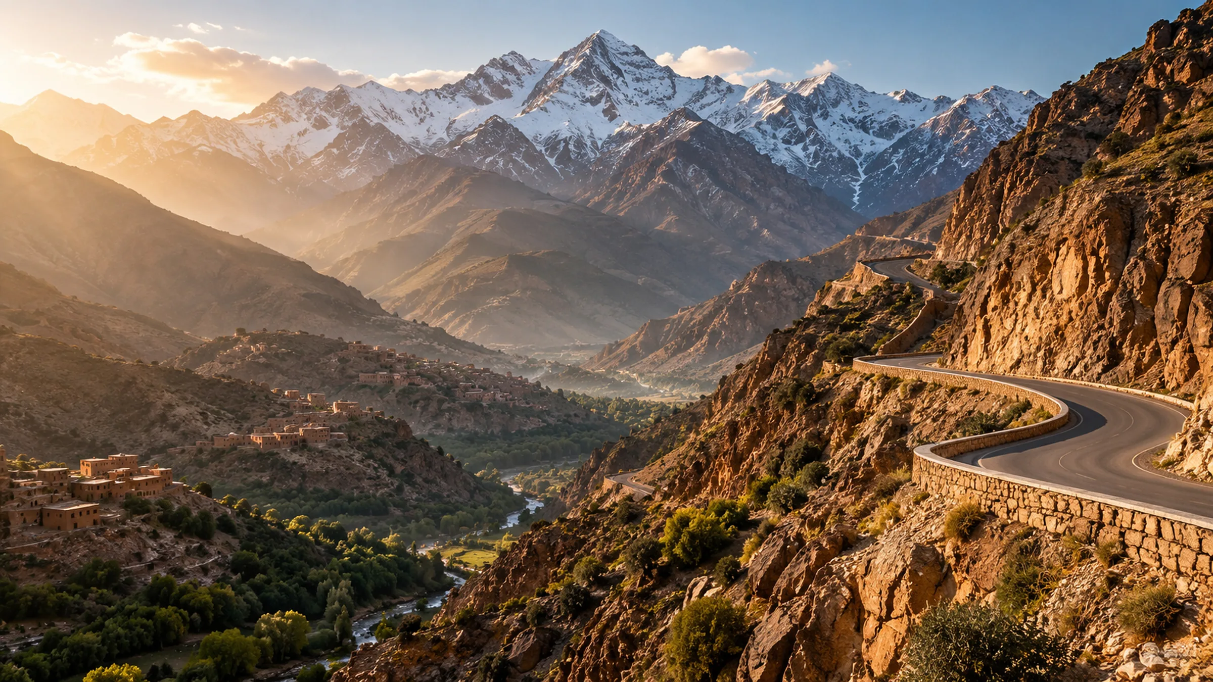 High Atlas mountain road
