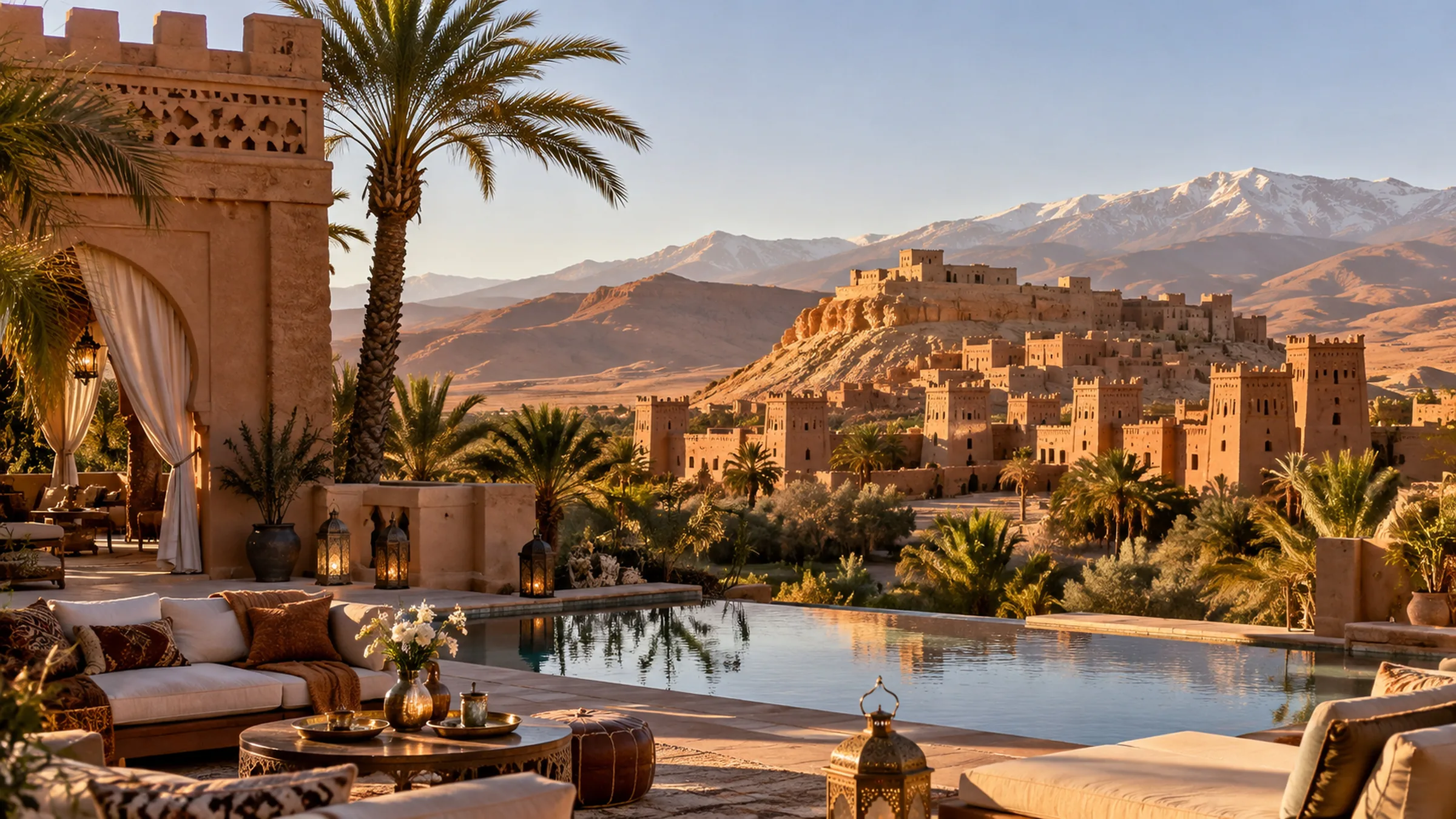 Southern Morocco kasbah landscape