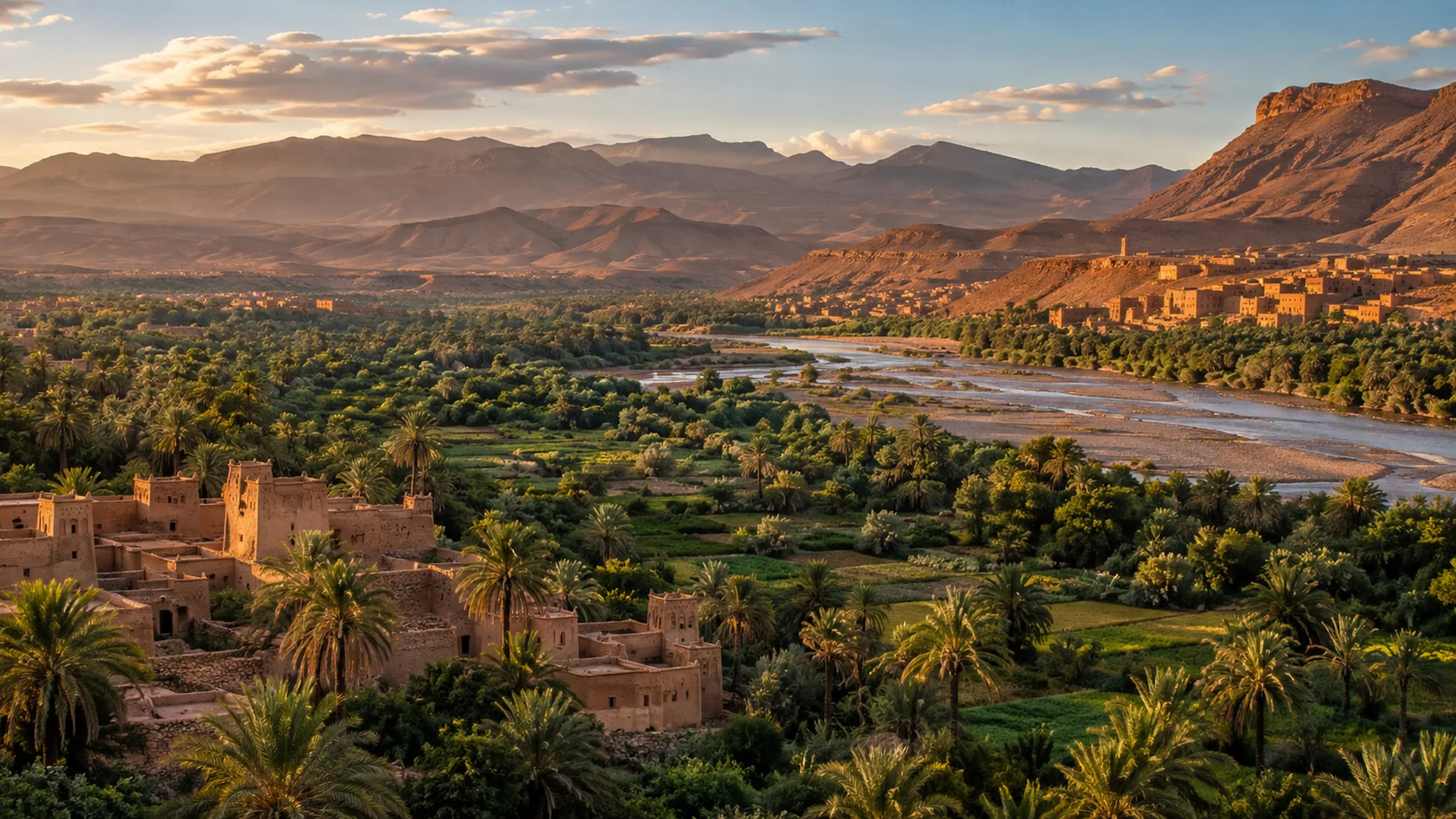 Draa Valley palm oasis