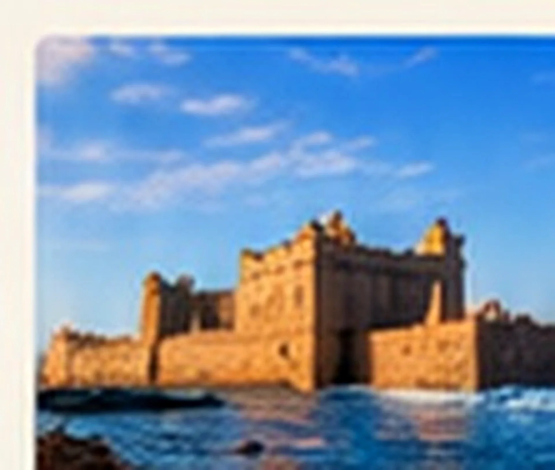 Essaouira Atlantic coast and historic ramparts in Morocco