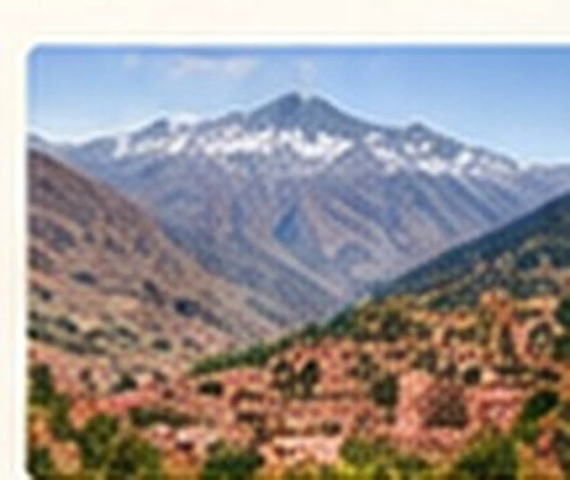 Imlil village and High Atlas Mountains Morocco