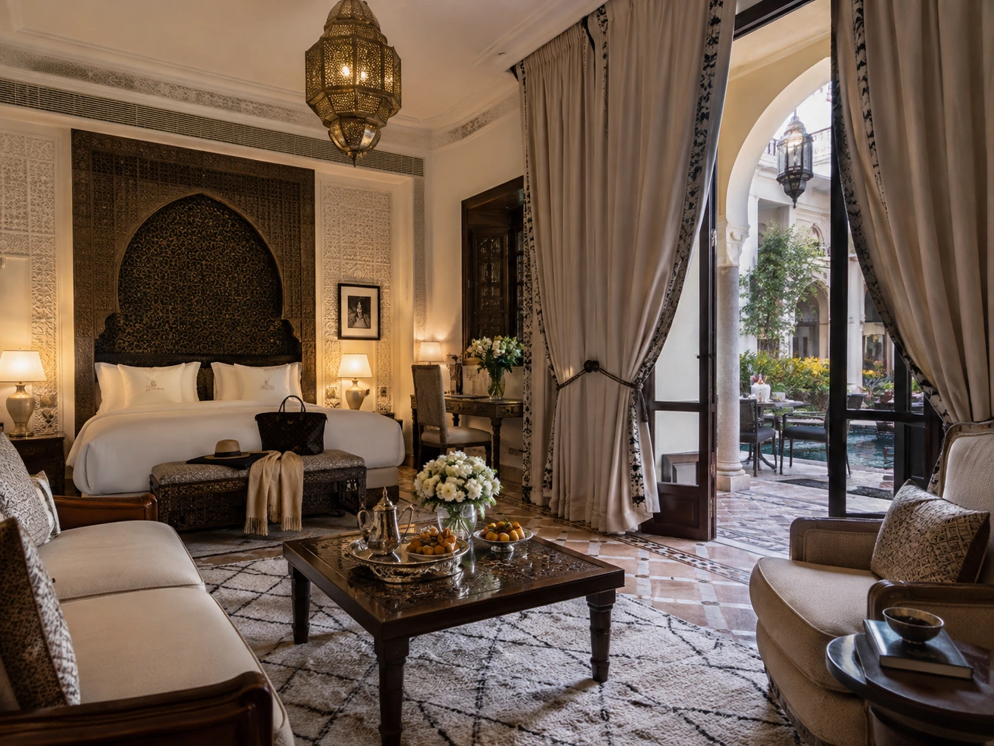Private Moroccan suite for official guests