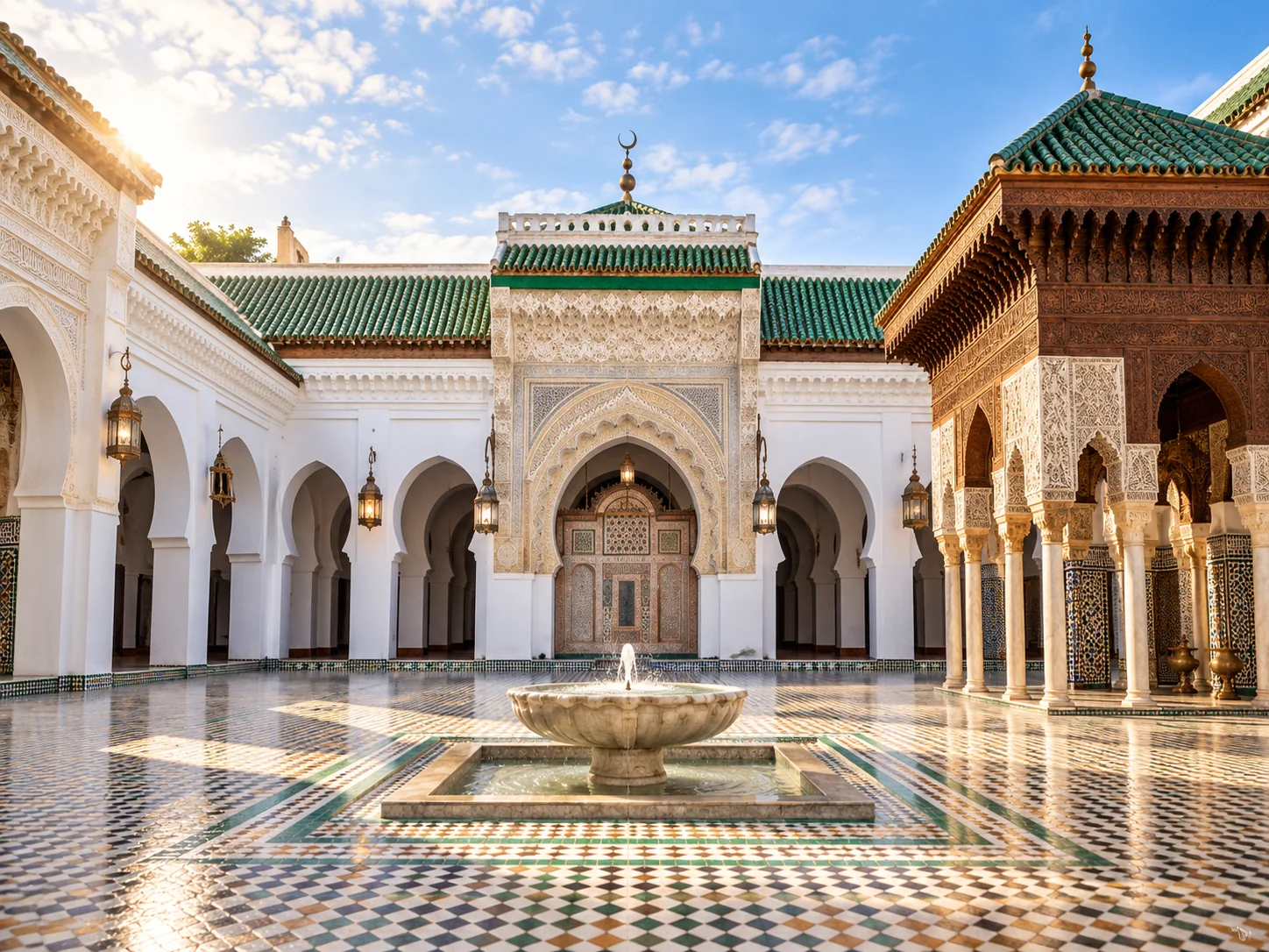 Fes Islamic heritage courtyard
