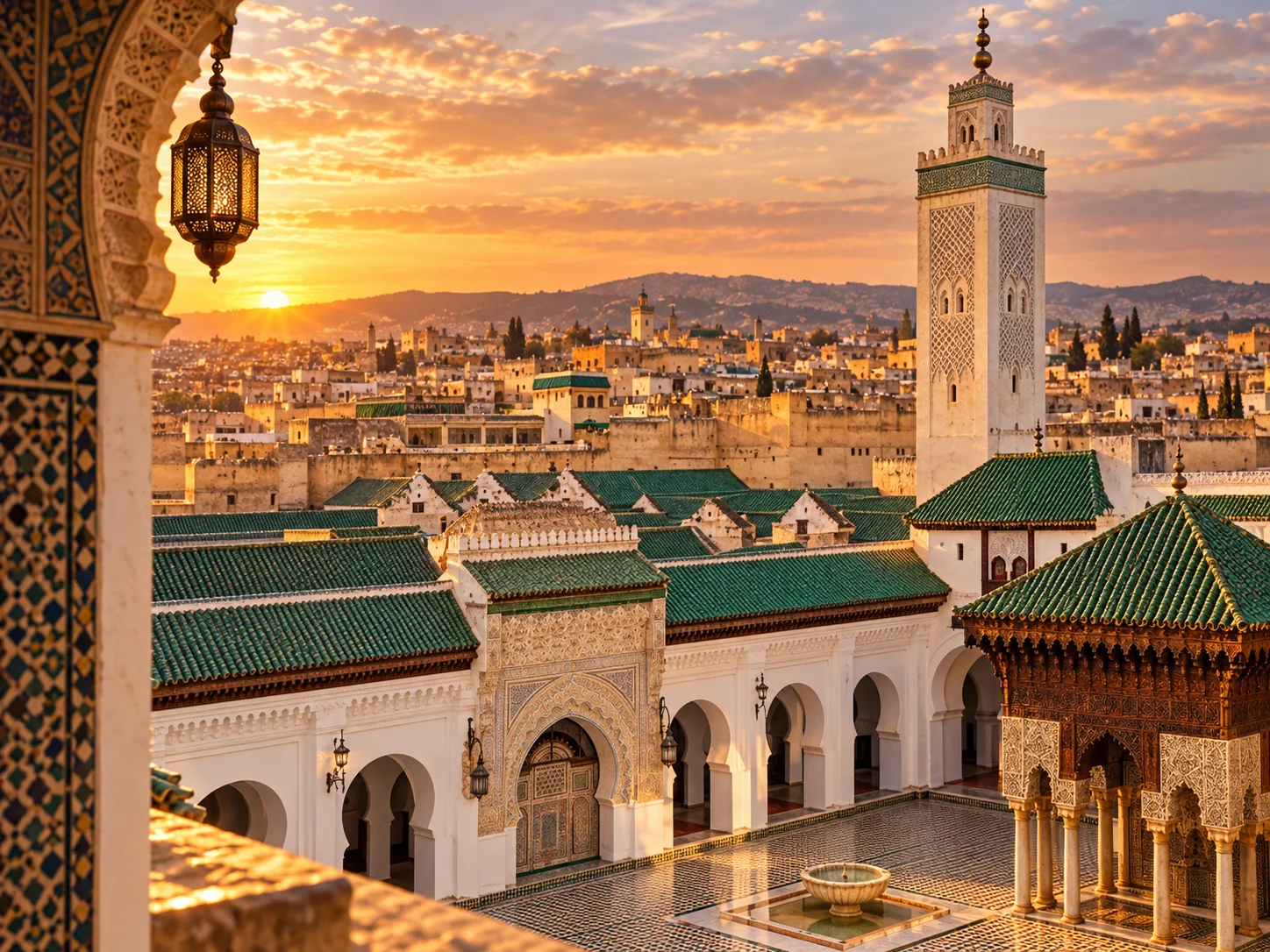 Fes at sunset