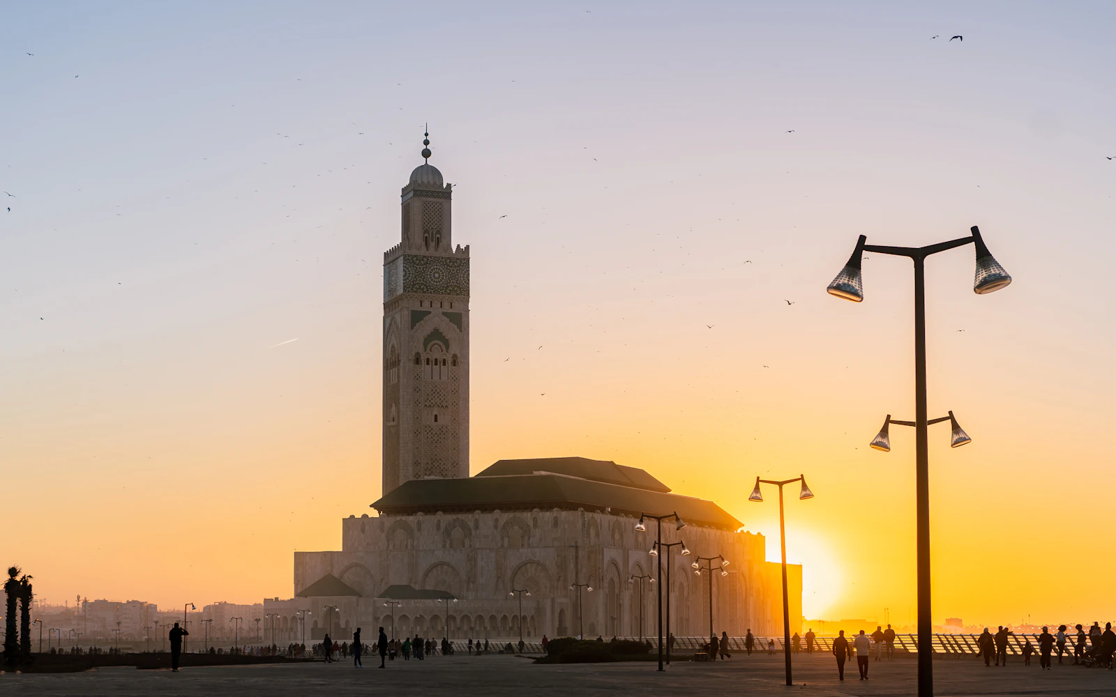 Casablanca city and mosque
